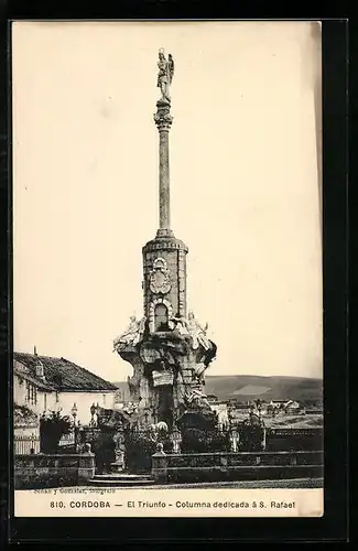 AK Cordoba, El Triunfo, Columna dsdicada á S. Rafael