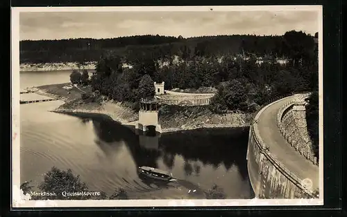 AK Marklissa, Blick auf die Queistalsperre
