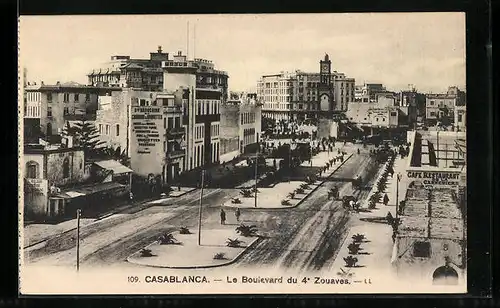 AK Casablanca, Le Boulevard du 4 Zouaves