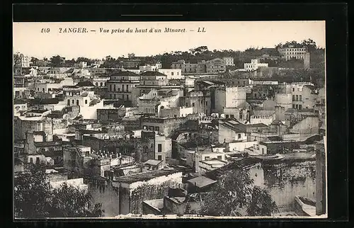AK Tanger, Vue prise du haut d`un Minaret