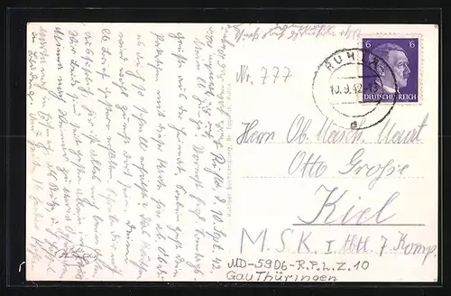 AK Ruhla, Platz mit Landgrafenschmiede