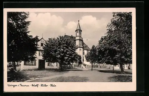 AK Usingen /Taunus, Platz mit Kirche