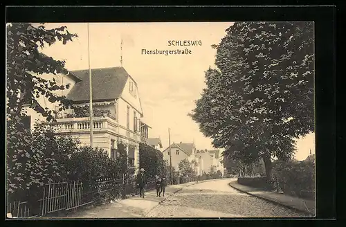 AK Schleswig, Partie in der Flensburgerstrasse