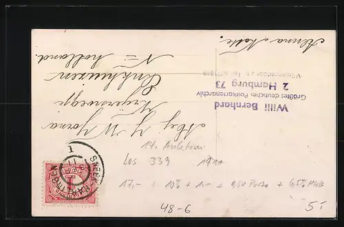 AK Liebespaar führt ein Telefonat