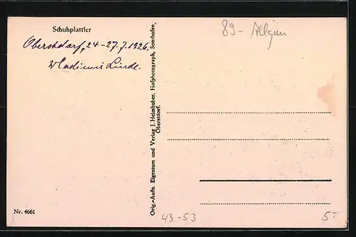 AK Trachtenträger beim Schuhplattler Tanz