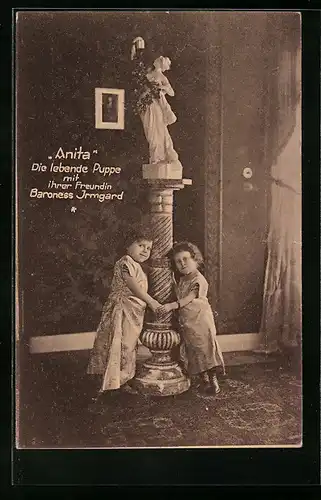 AK Oberneuland, Liliputaner, Anita Die lebende Puppe mit ihrer Freundin Baroness Irmgard