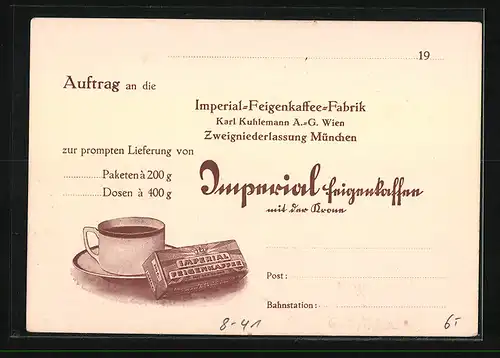 AK München, Imperial-Feigenkaffee-Fabrik, Alfred Schmidt-Str. 7