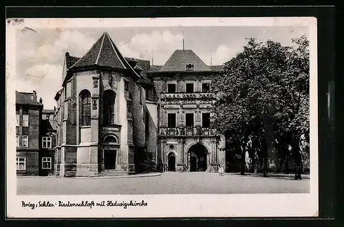 AK Brieg, Piastenschloss mit Hedwigskirche