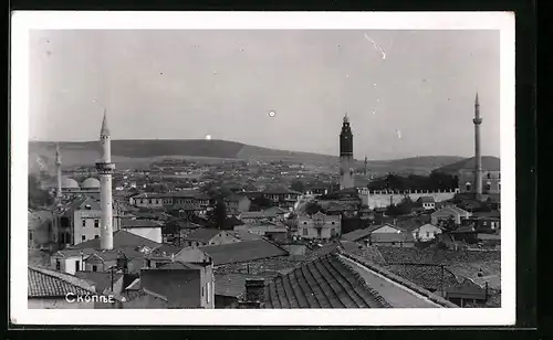AK Skopje, Teilansicht aus der Vogelschau