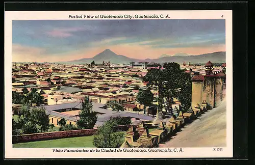 AK Guatemala, Vista Panoramica de la Ciudad de Guatemala