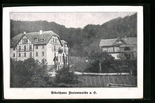 AK Freienwalde a. O., Bibelhaus und Nachbargebäude