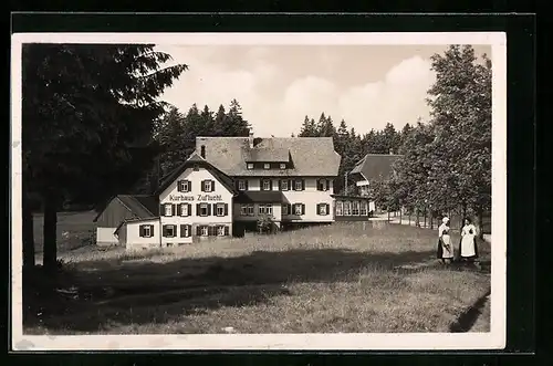 AK Zuflucht i. bad. Schwarzwald, Kurhaus von Christ. Schmelze