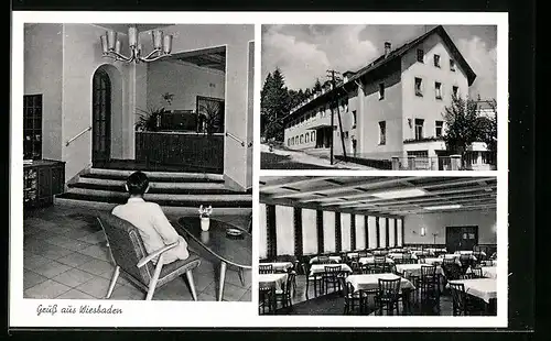 AK Wiesbaden, Rheuma-Genesungsheim Chausseehaus, Innenansichten