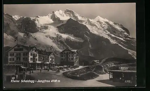 AK Kleine Scheidegg, Hotel mit Jungfrau