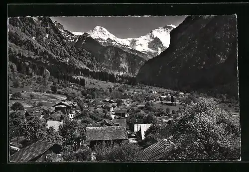 AK Gsteigwiler, Teilansicht mit Mönch und Jungfrau