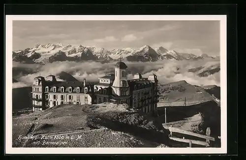 AK Rigi-Kulm, Hotel Rigi-Kulm mit Berneralpen