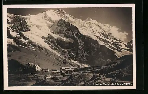 AK Kleine Scheidegg, Hotel und Jungfrau