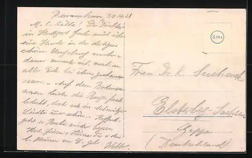 AK Romanshorn, Uferpartie mit Kirche