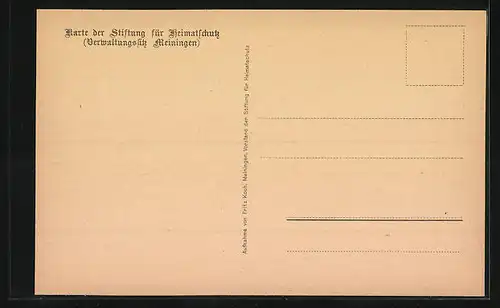 AK Hindfeld, Blick durch Torhaus