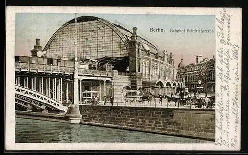 AK Berlin, Bahnhof Friedrichstrasse