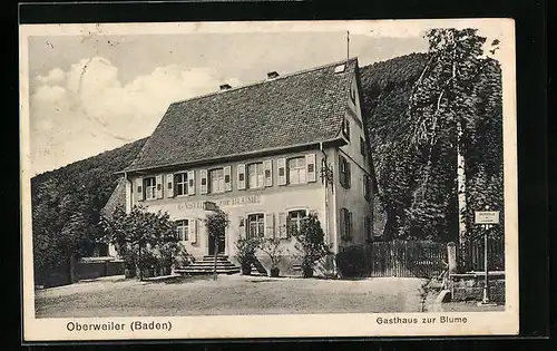 AK Oberweiler /Baden, Gasthaus zur Blume