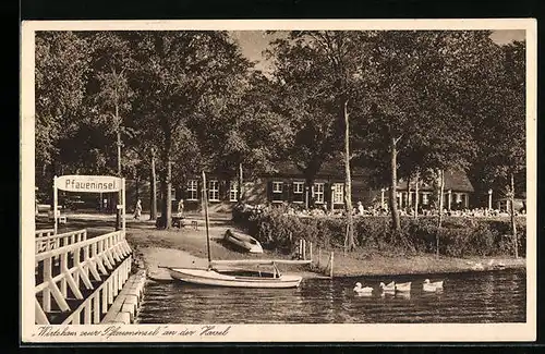 AK Wannsee, Wirtshaus zur Pfaueninsel, Inh. Gustav Prinz