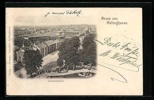 AK Kellinghusen, Blick auf die Lindenstrasse