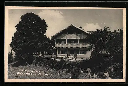 AK Oberstdorf, Gasthof Pension und Cafe Alpenrose