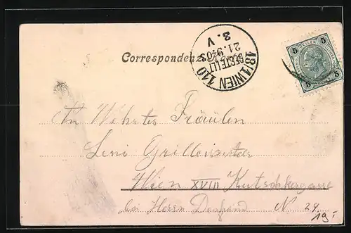 AK Ebersdorf a. d. Zaya, Strassenpartie und Kirche