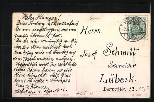 AK Höchst a.M., Ansicht vom Bahnhof