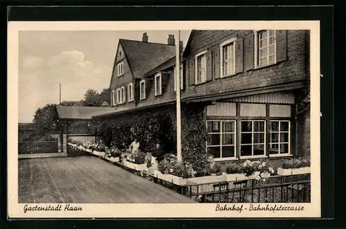 AK Haan, Bahnhof, Bahnhofterrasse