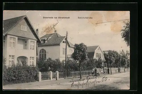 AK Hamburg-Oldenfelde, Ansicht Bahnhofstrasse