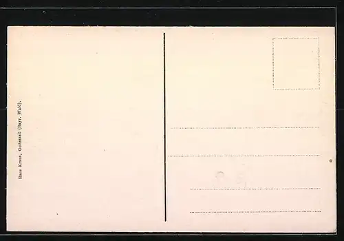 Passepartout-AK Ruhmannsfelden /Bay., Ortspanorama mit Umgebung, Eisernes Kreuz und Nationalfarben-Banderole