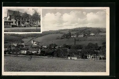 AK Lüdenscheid, Ortsansicht, Gasthof und Sommerfrische Zur Ahelle
