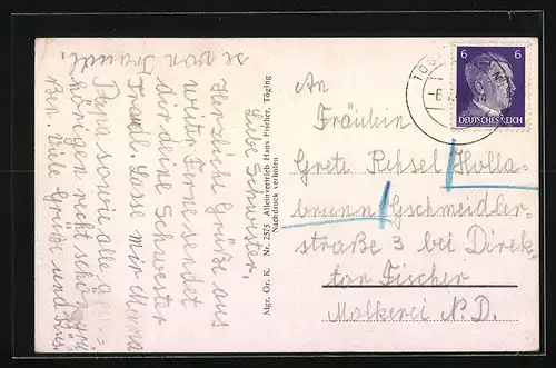 AK Töging a. Inn, Vierjahresplansiedlung aus der Vogelschau