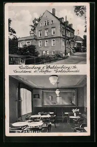 AK Callenberg i. Sa., Conditorei und Cafe Goldschmidt