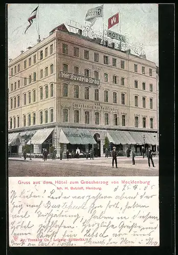 AK Hamburg, Hotel zum Grossherzog von Mecklenburg