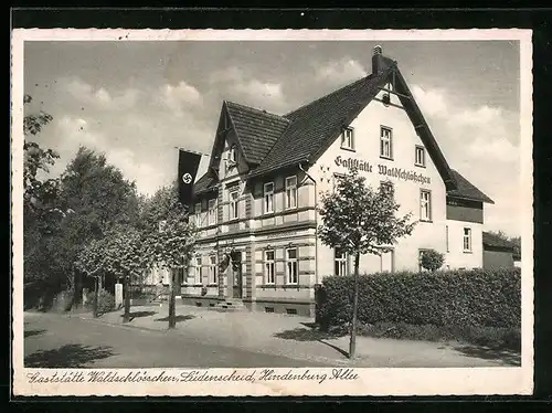AK Lüdenscheid, Gasthaus Waldschlösschen, Hindenburg Allee, 