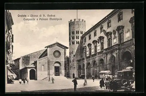 AK Orvieto, Chiesa di S. Andrea, Campanile e Palazzo Municipale