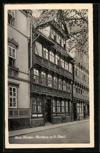 AK Hann. Münden, Pfarrhaus zu St. Blasii