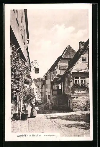 AK Wimpfen a. Neckar, Klostergasse
