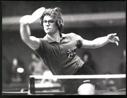 Fotografie Hannover, Deutsche Tischtennis-Meisterschaft 1975, Peter Engel (Meijericher TTC)