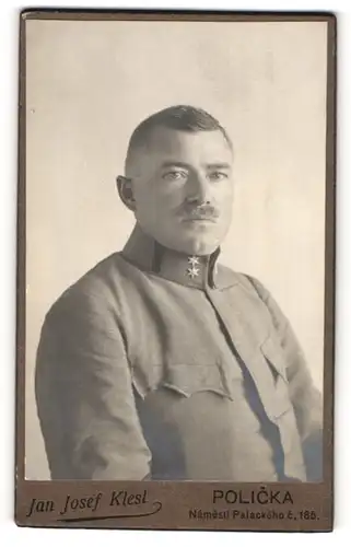 Fotografie Jan Josef Klesl, Policka, Namesti Palackeho c. 185, k.u.k. Soldat in Uniform