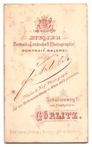 Fotografie Fr. Wilde, Görlitz, Schützenweg, Herr mit Vollbart und spärlichem Haupthaar