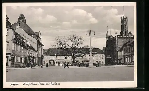 AK Kyritz, Platz mit Rathaus