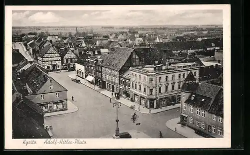 AK Kyritz, Platz aus der Vogelschau