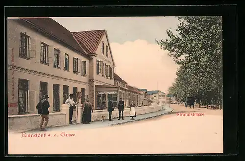AK Niendorf a. d. Ostsee, Strandstrasse mit Johannsen`s Hotel