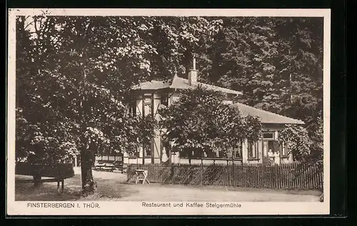 AK Finsterbergen i. Thür., Restaurant und Kaffee Steigermühle