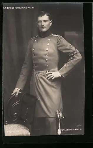 AK S. K. H. Prinz Heinrich von Bayern in Uniform