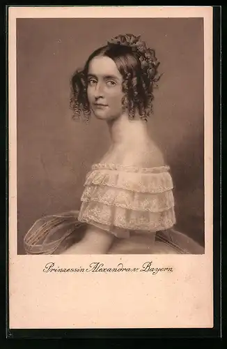 Künstler-AK München, Residenz-Museum, Prinzessin Alexandra von Bayern